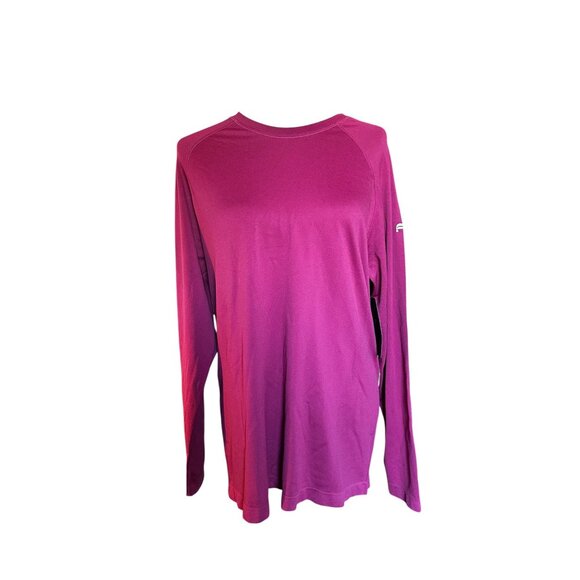NWT Fabletics The Training Day Long Sleeve Tee Raspberry Large - Picture 4 of 9